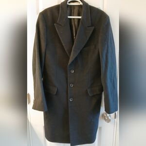 Michael Michael Kors Men’s Wool Cashmere Pea Coat – Black – Size 44R
